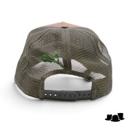 bespoke stetson trucker cap vintage western green leaves