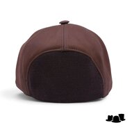 alfonso deste baseball fitted cap nubuck leder bruin