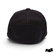 alfonso deste baseball fitted cap nubuck leder zwart