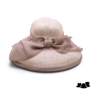 frasconi gelegenheidshoed tiffany sinamay naturel beige