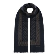 stetson scarf wool classic navy
