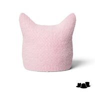 kangol pointed beanie faux fur ballerina pink