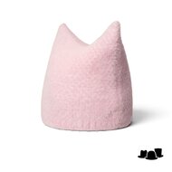 kangol pointed beanie faux fur ballerina pink
