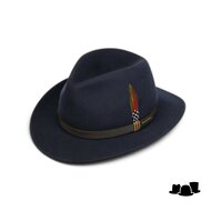 stetson traveller outdoor softfelt wool navy