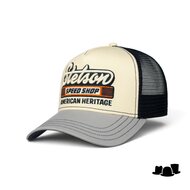 stetson trucker cap speed shop blauw