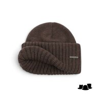 stetson beanie northport merino wool knit marron