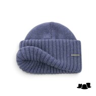stetson beanie northport merino wool knit graphite blue
