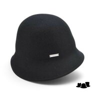 seeberger cloche woolfelt black