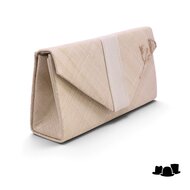 maddox bespoke korte handtas sinamay en satijn champagne