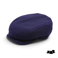 wigens ivy contemporary cap wol visgraat navy