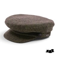 wigens fisherman cap wol visgraat olive