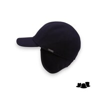 wigens baseball classic cap met oorklep wol black