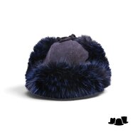 bedacht pilotenmuts chapka donkerblauw