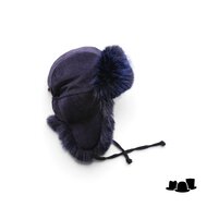 bedacht pilotenmuts chapka donkerblauw