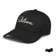 stetson baseball cap classic lettering zwart