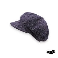 seeberger ballonpet tweed look black white
