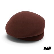 seeberger dopje vouw wolvilt nutmeg brown
