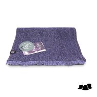 city sport sjaal harris tweed visgraat spikkel blauw
