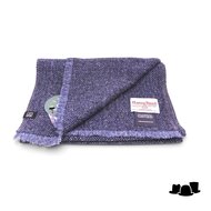 city sport sjaal harris tweed visgraat spikkel blauw