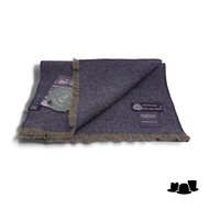 city sport sjaal scheerwol visgraat fantasie blauw
