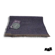 city sport sjaal scheerwol visgraat fantasie blauw