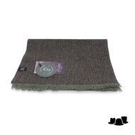 city sport sjaal donegal tweed visgraat donkergroen multi