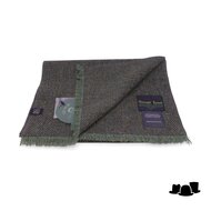 city sport sjaal donegal tweed visgraat donkergroen multi