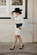 julieanna fedora wolvilt zwart