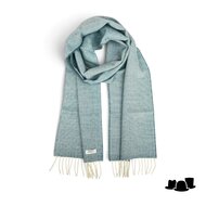 mcnutt of donegal irish wool scarf spotted turquoise