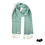 mcnutt of donegal irish wool scarf visgraat spearmint