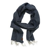wigens scarf wool herringbone navy 