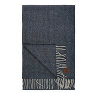 wigens scarf wool herringbone navy 