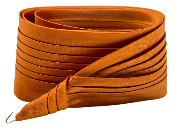 jos van dijck kant en klaar plisse hoedenband burnt orange