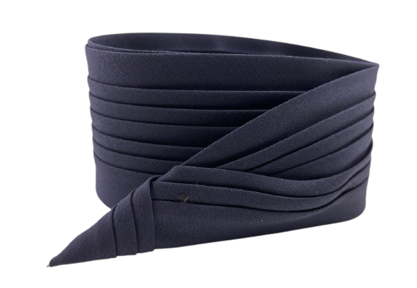 jos van dijck kant en klaar plisse hoedenband katoenmix navy