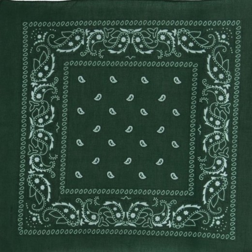 onkar bandana boeren zakdoek paisley groen