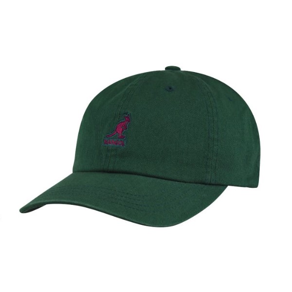 kangol baseball cap washed cotton algae
