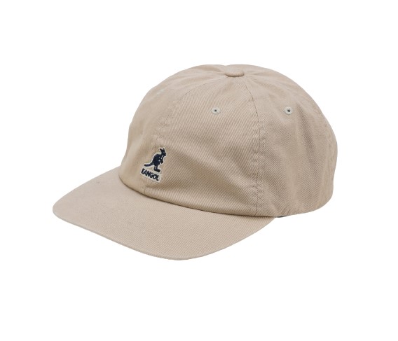 kangol baseball cap washed cotton khaki
