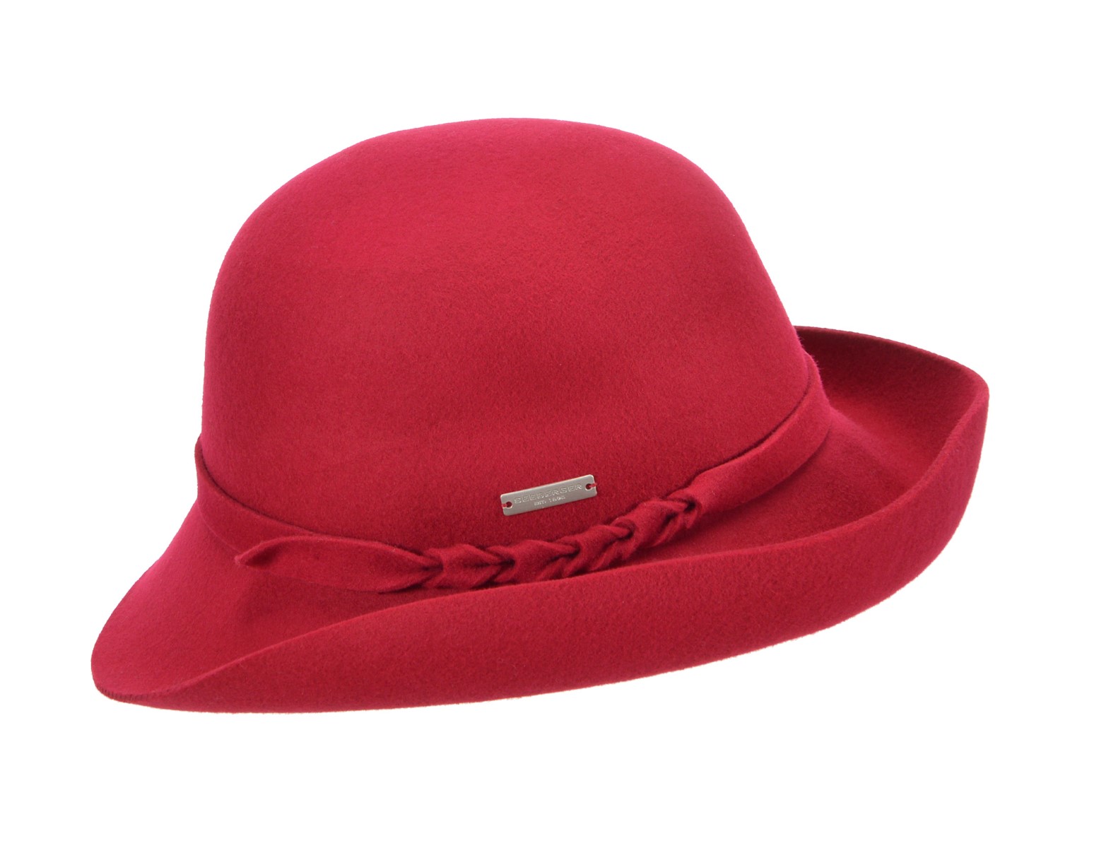 seeberger cloche wolvilt braid wine red