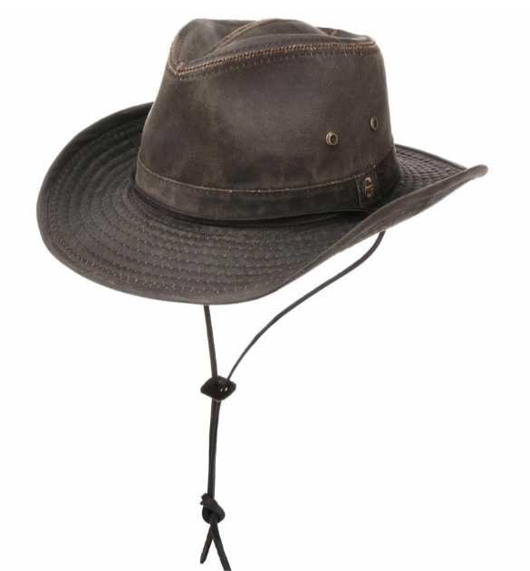 stetson outdoor fedora diaz katoenmix brown