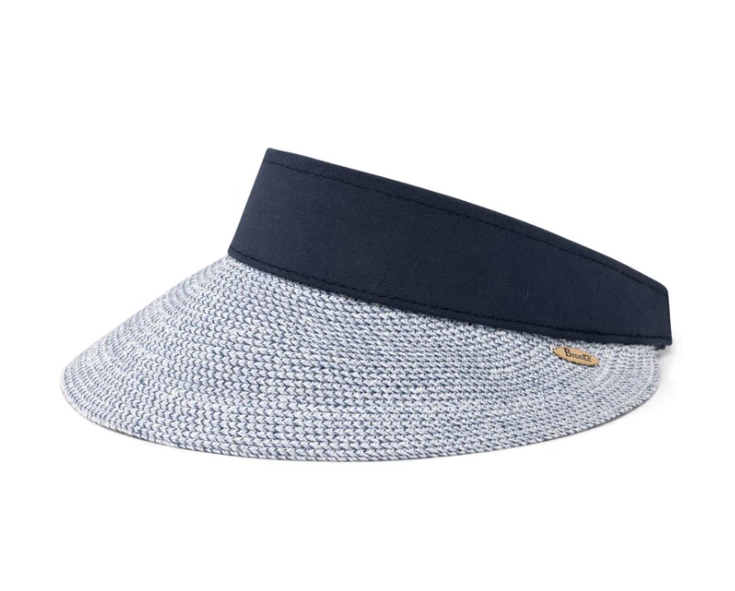 bronte zonneklep evy cellulose navy white mix
