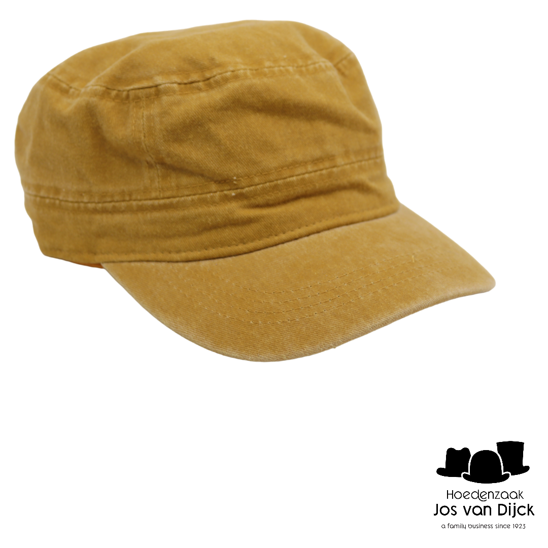 fiebig gi army cap gewassen katoen kerriegeel