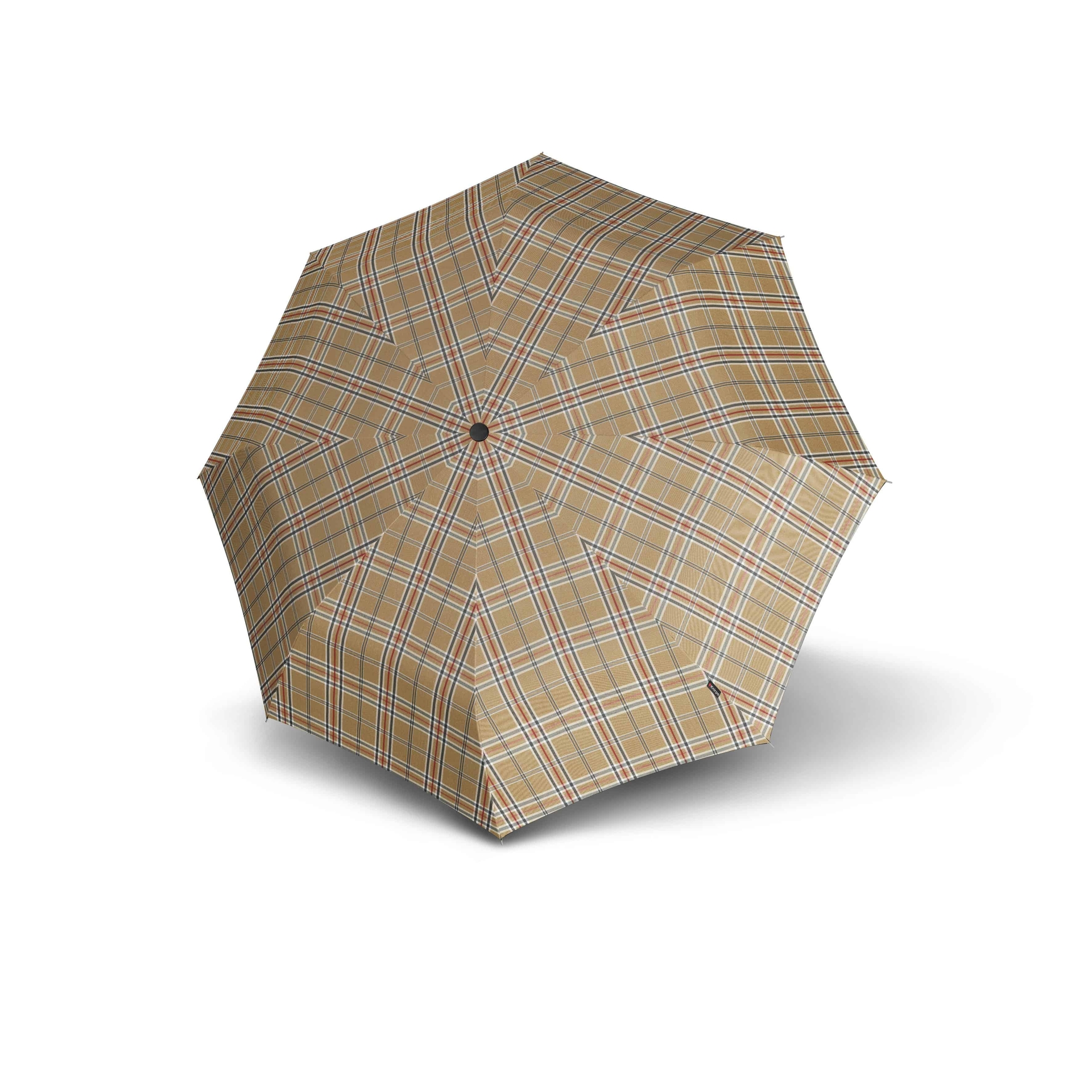 knirps paraplu t760 check beige