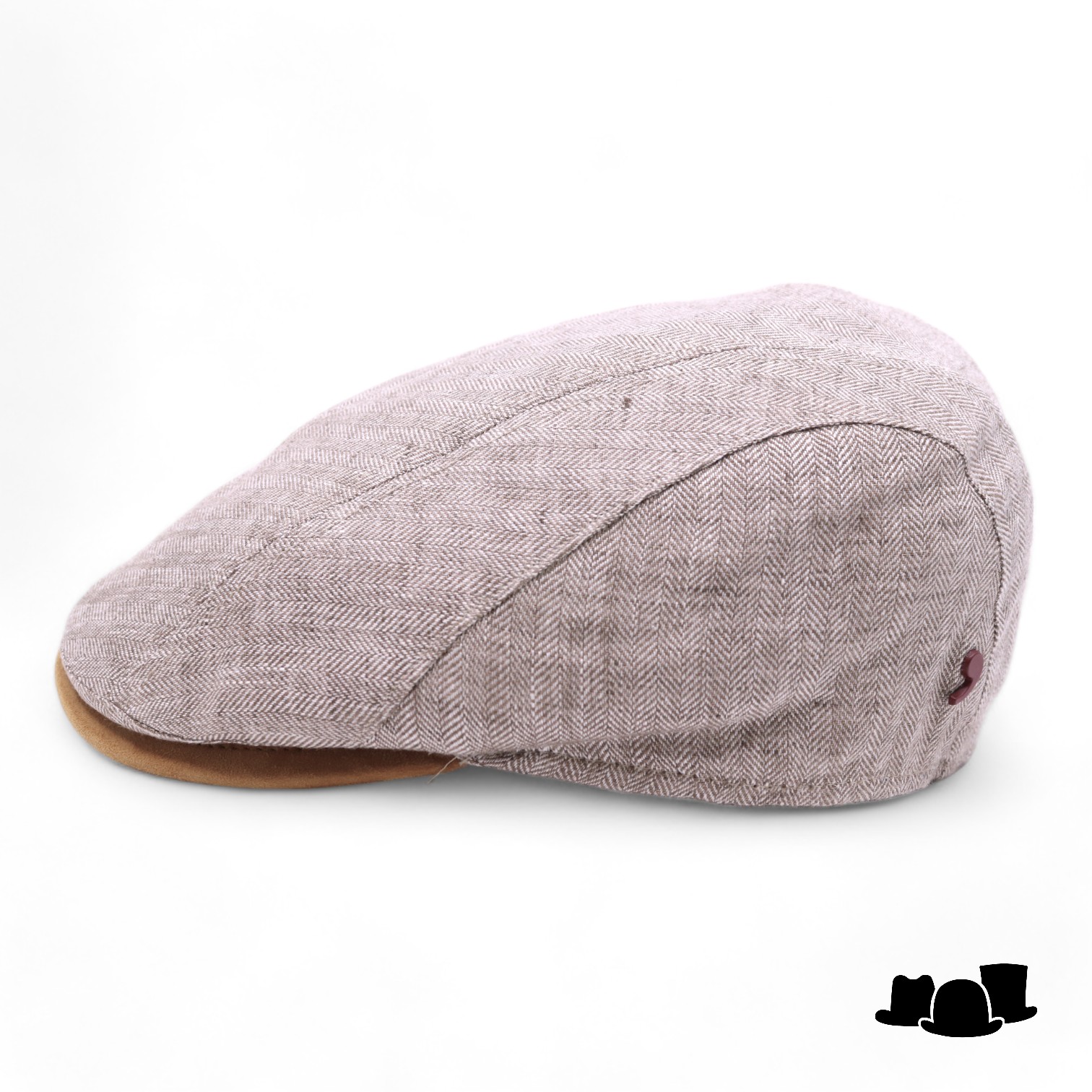 alfonso deste ivy pet jhon linnen suede visgraat naturel beige