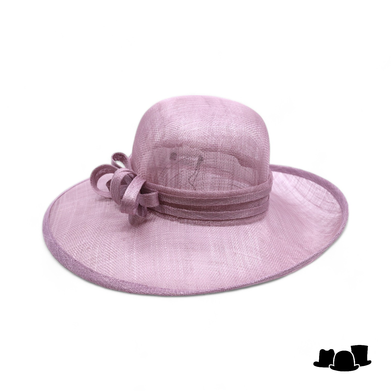 seeberger gelegenheidshoed strik sinamay amethyst