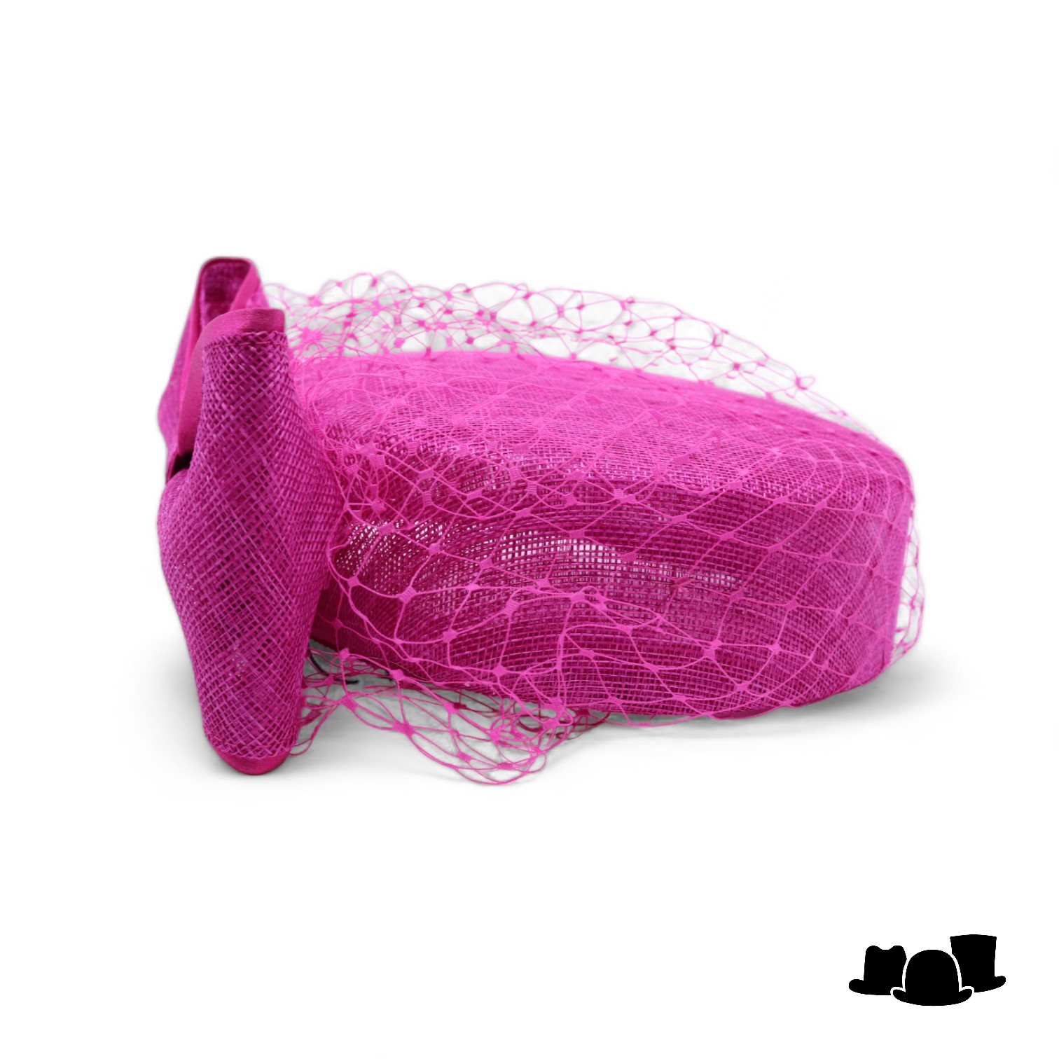 maddox dopje 075 sinamay met voile magenta
