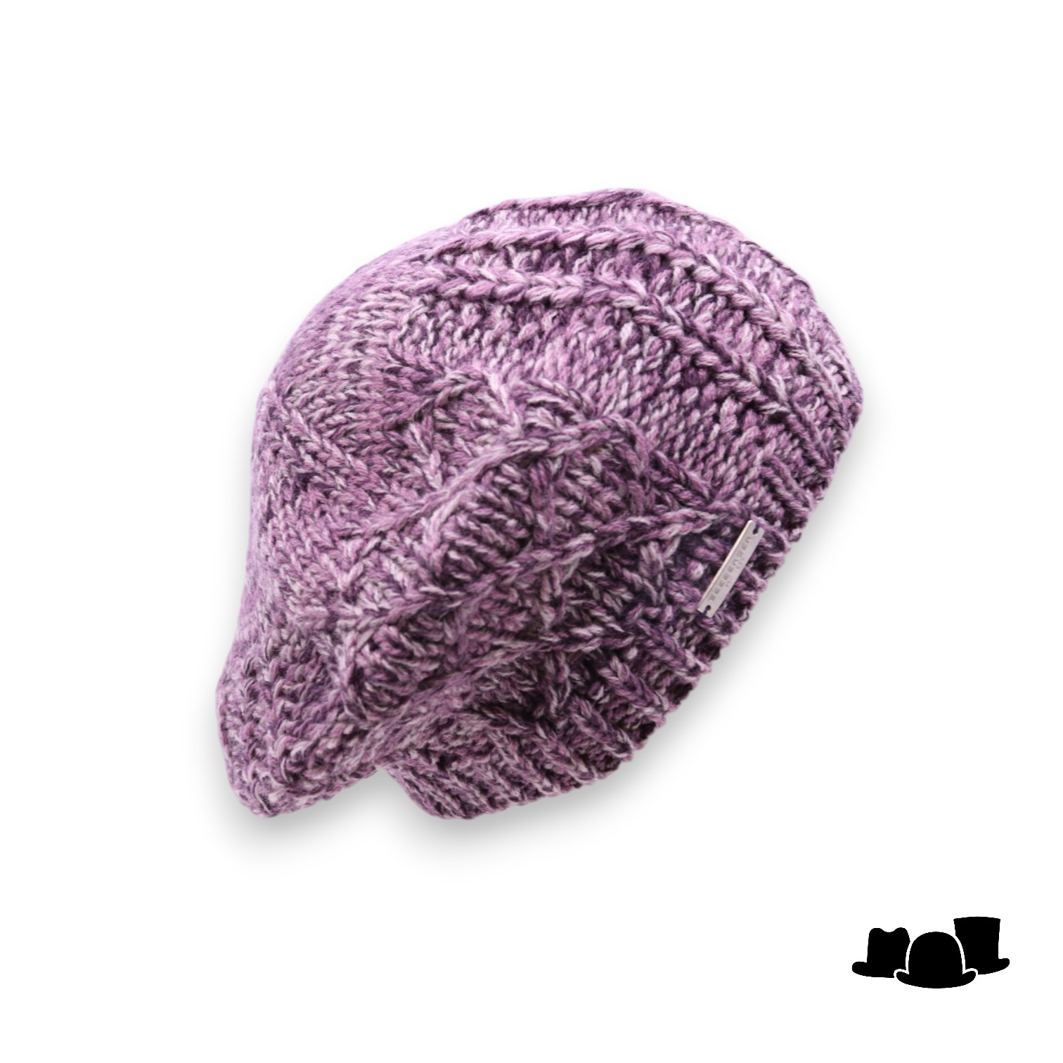 seeberger baret wolmix multicolor amethyst and grey