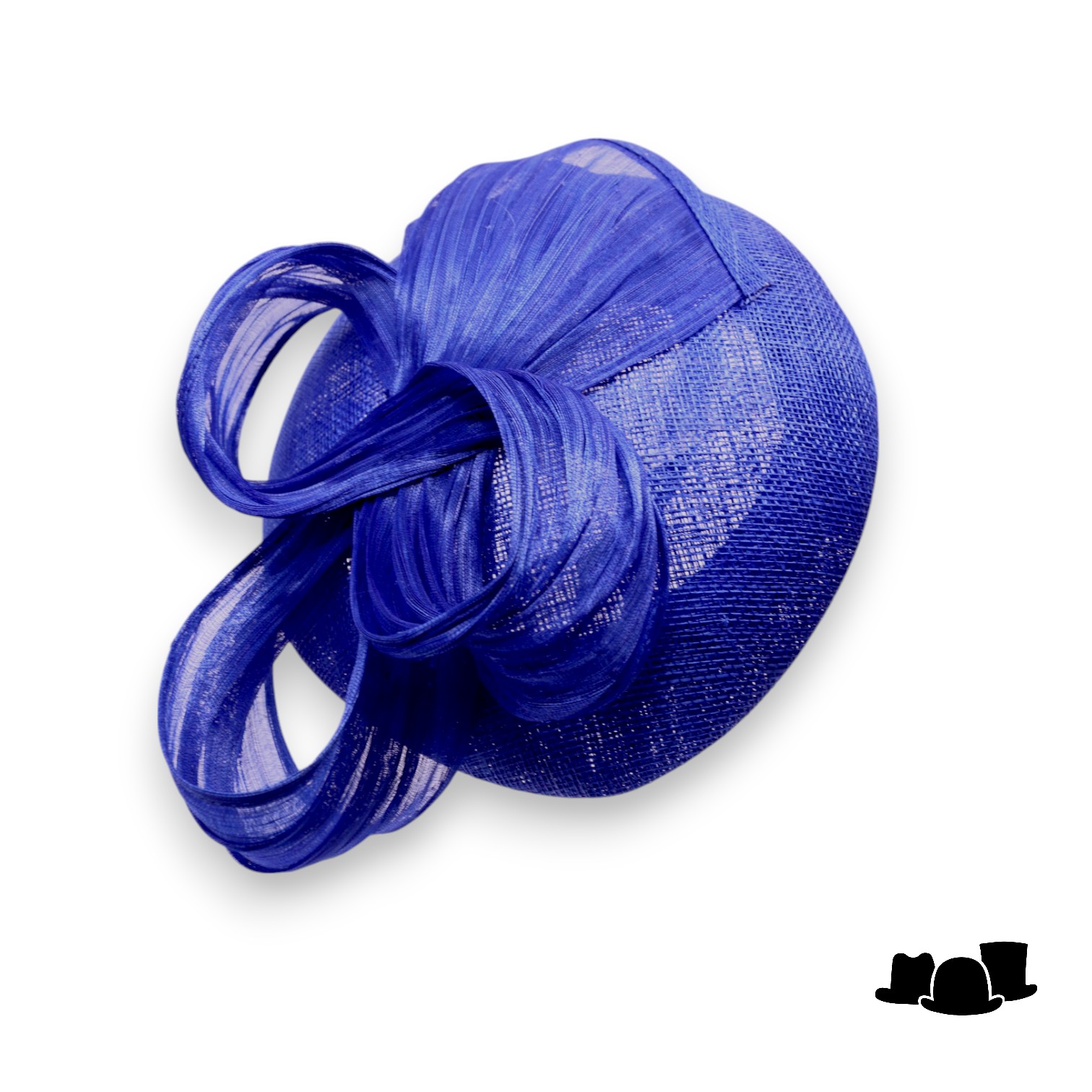 maddox fascinator dopje 160 loops sinamay buntal cobalt
