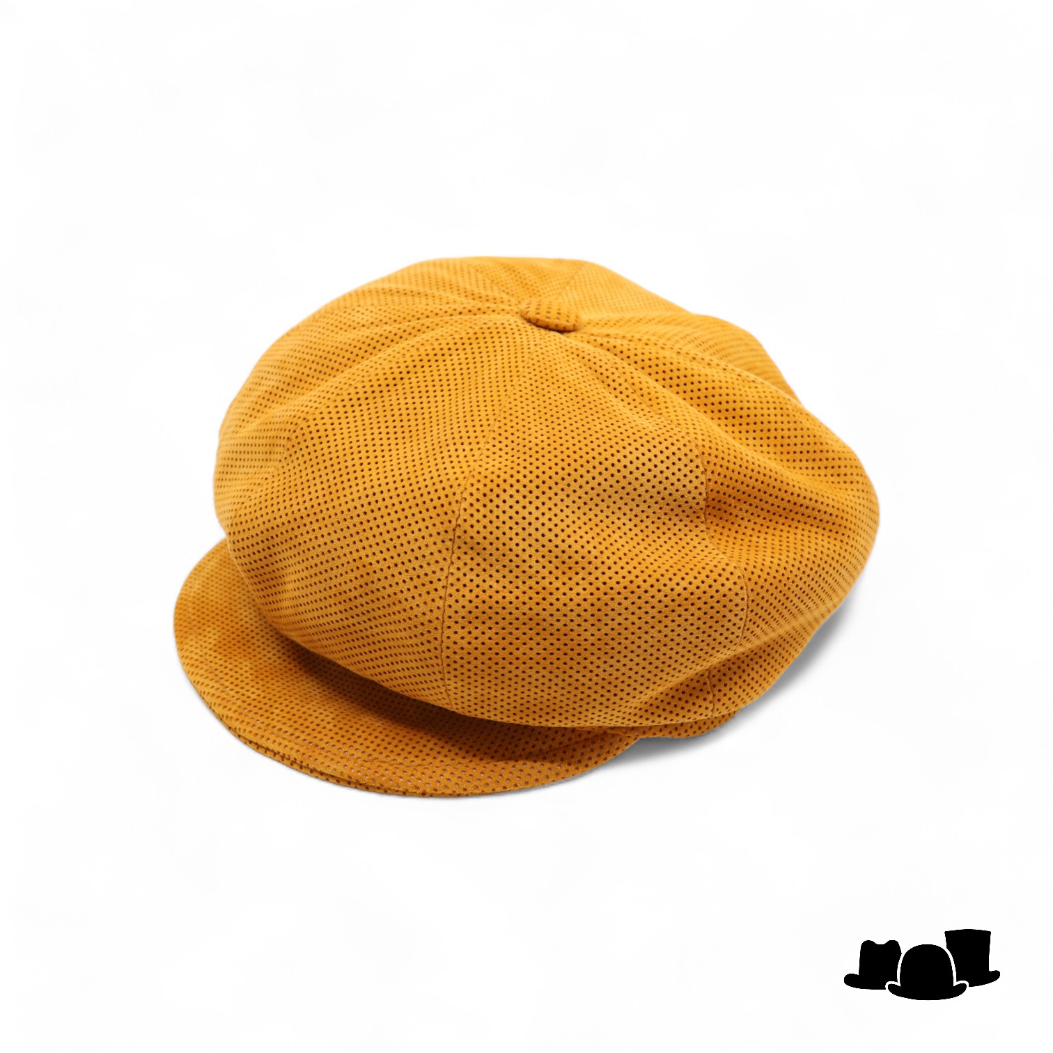 alfonso deste ballonpet krizia suede pinhole ochre