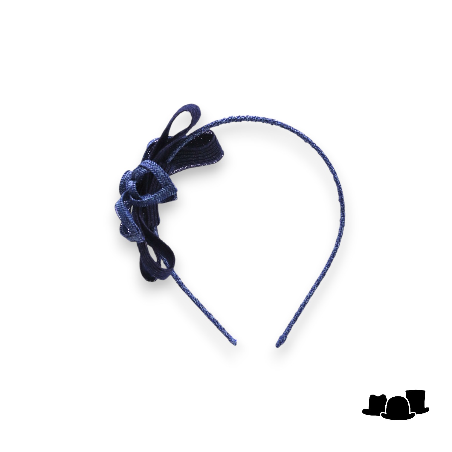 bedacht fascinator bigod two tone blue