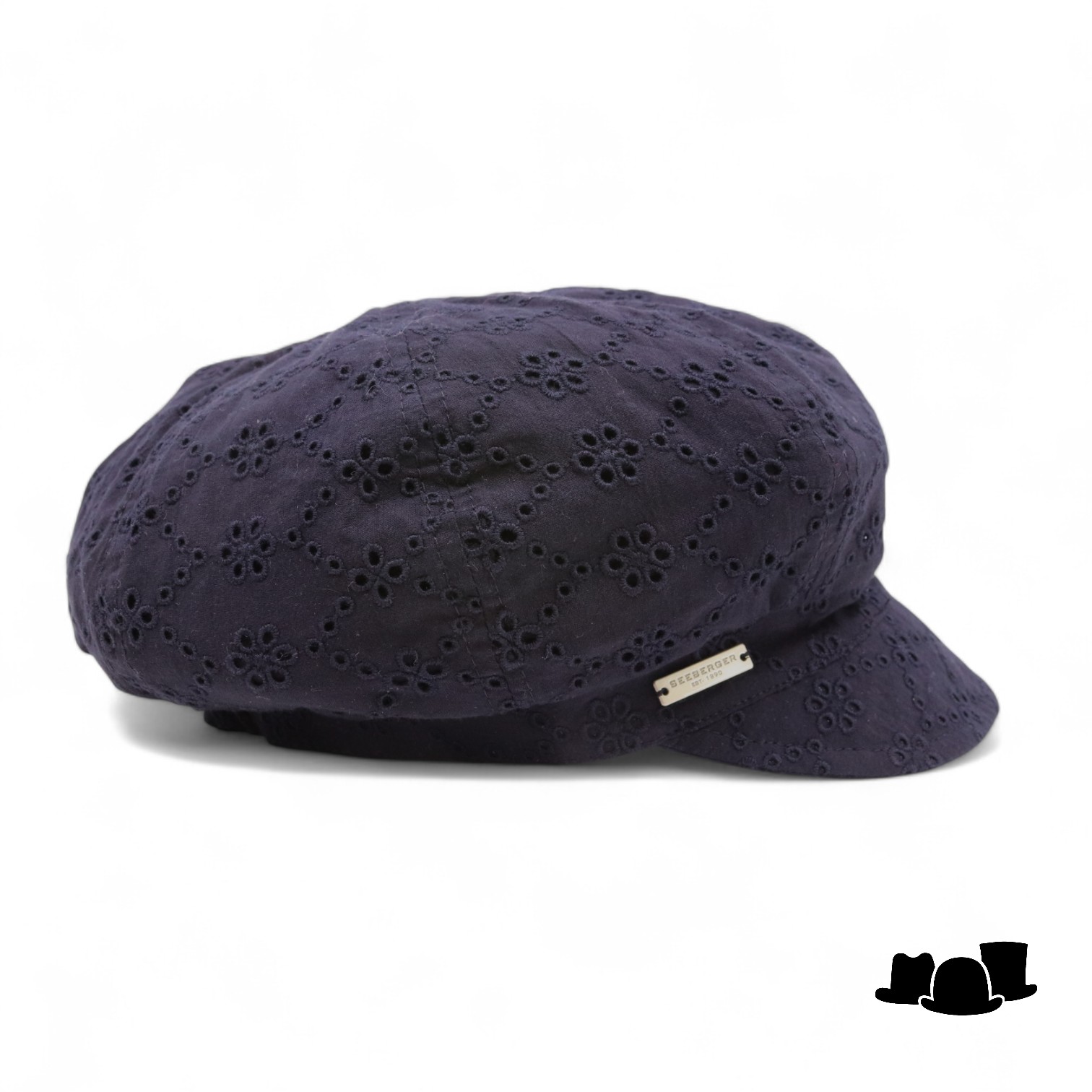 seeberger ballonpet broderie black